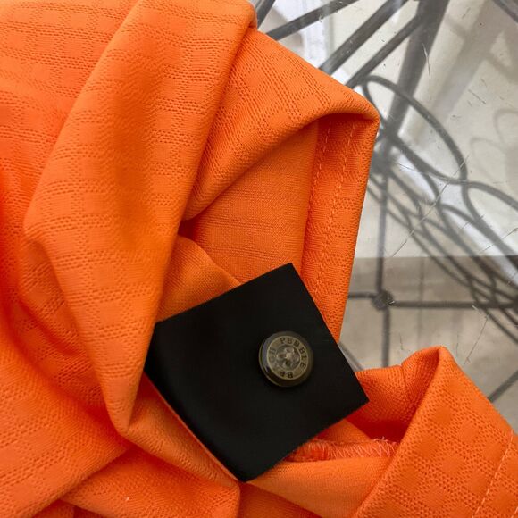 Pebble Beach Men's XL Performance Golf Polo Shirt Orange short sleeve Polyester - Picture 6 of 9